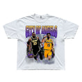 Load image into Gallery viewer, CITY OF ANGELS VINTAGE LOS ANGELES LAKERS NBA GRAPHIC ACID-WASHED TEE (Lebron James, Austin Reeves)