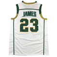Load image into Gallery viewer, Lebron James #23 SVSM Irish White Vintage Jersey