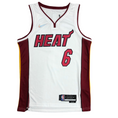 Load image into Gallery viewer, Lebron James #6 Vintage Miami Heat White Jersey