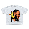 Load image into Gallery viewer, LEBRON JAMES VINTAGE LOS ANGELES LAKERS NBA GRAPHIC ACID-WASHED TEE
