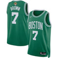 Load image into Gallery viewer, Jaylen Brown 2024 FINALS Green NBA Boston Celtics Swingman Jersey