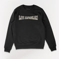 Load image into Gallery viewer, LOS ANGELES MILITARY CREWNECK SWEATER - BLACK
