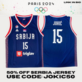 Load image into Gallery viewer, Nikola Jokić Serbia Olympics 2024 Standard Swingman Official Jersey