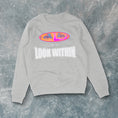 Load image into Gallery viewer, LOOK WITHIN CREWNECK SWEATER - LIGHT GRAY