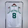Load image into Gallery viewer, Kristaps Porziņģis #8 Boston Celtics NBA 2024-25 WHITE Association Edition Swingman Jersey