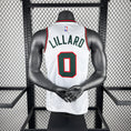 Load image into Gallery viewer, Damian Lillard #0 Milwaukee Bucks Retro Vintage Basketball Jersey