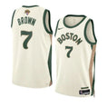 Load image into Gallery viewer, Jaylen Brown 2024 FINALS City NBA Boston Celtics Swingman Jersey