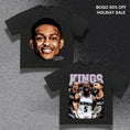 Load image into Gallery viewer, De'Aaron Fox NBA FACES VINTAGE GRAPHIC TEE - SACRAMENTO KINGS