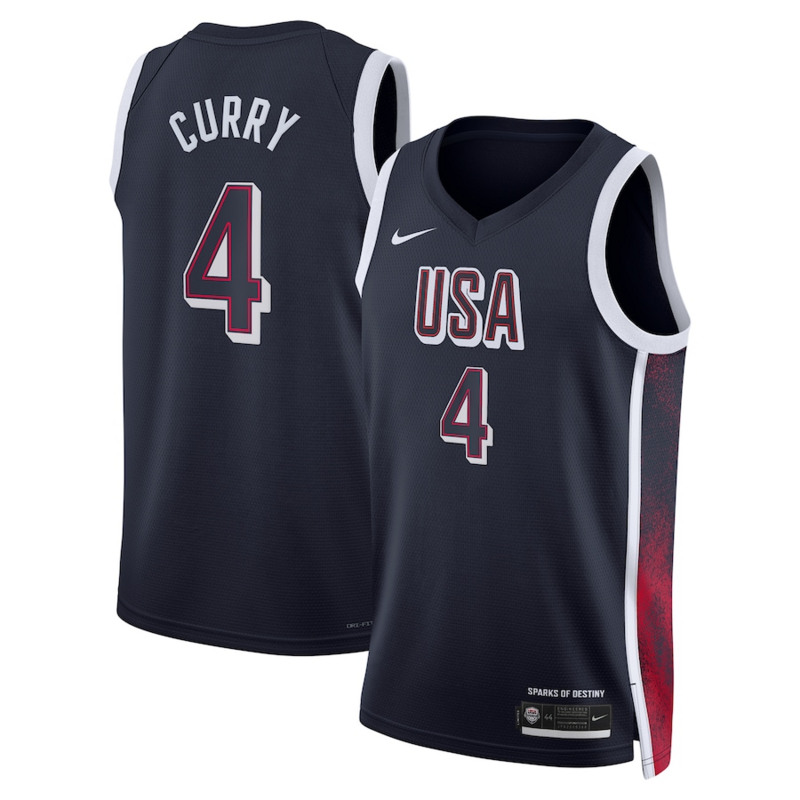 stephen curry オリンピック　USA ユニフォーム　新品未使用　M Steph Curry #4 Team USA Olympics NBA Swingman Jersey - Golden