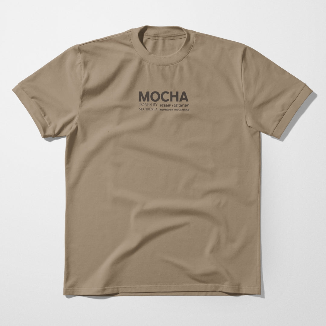 NEUTRLS LA Basics OVERSIZED COTTON TEE - MOCHA