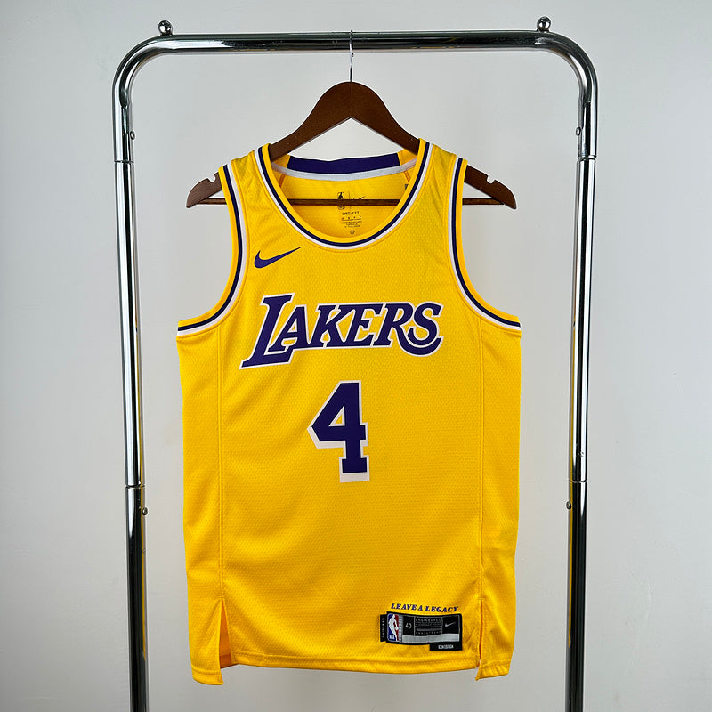 Dalton Knecht #4 Los Angeles Lakers NBA ICON Edition 2024-25 Swingman Jersey