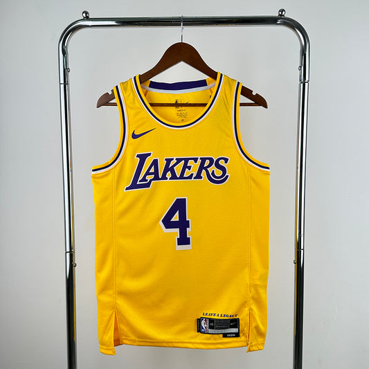 Dalton Knecht #4 Los Angeles Lakers NBA ICON Edition 2024-25 Swingman Jersey