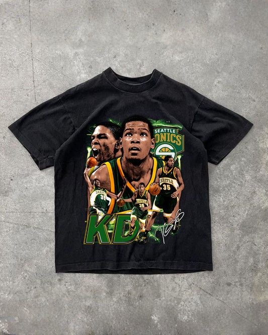 KEVIN DURANT SEATTLE SUPERSONICS KD NBA VINTAGE GRAPHIC TEE
