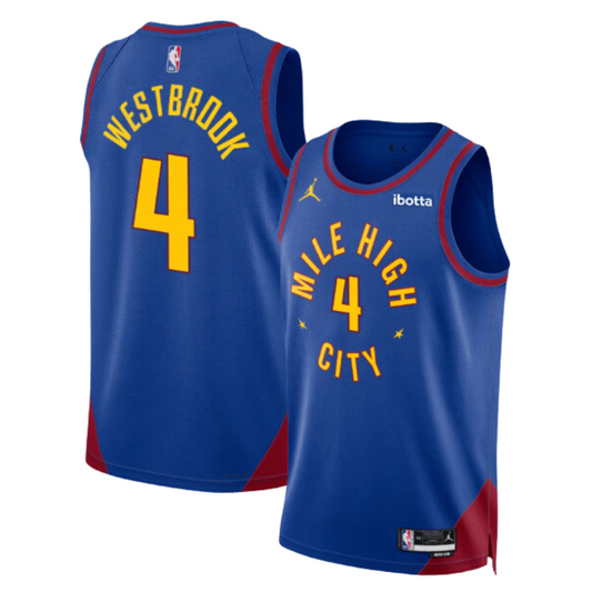 Russell Westbrook Denver Nuggets 2024-25 BLUE MILE HIGH EDITION NBA Swingman Jersey