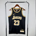 Load image into Gallery viewer, Lebron James #23 Los Angeles Lakers NBA BLACK & GOLD Edition 2024-25 Swingman Jersey
