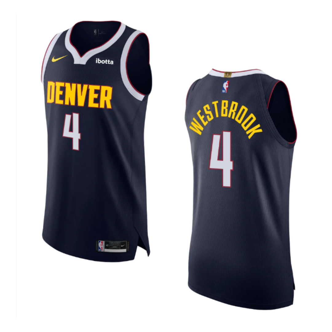 Russell Westbrook Denver Nuggets 2024-25 NAVY AWAY EDITION NBA Swingman Jersey