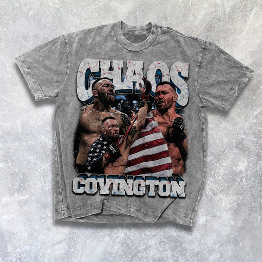 CHAOS COVINGTON Oversized MMA Vintage Tee