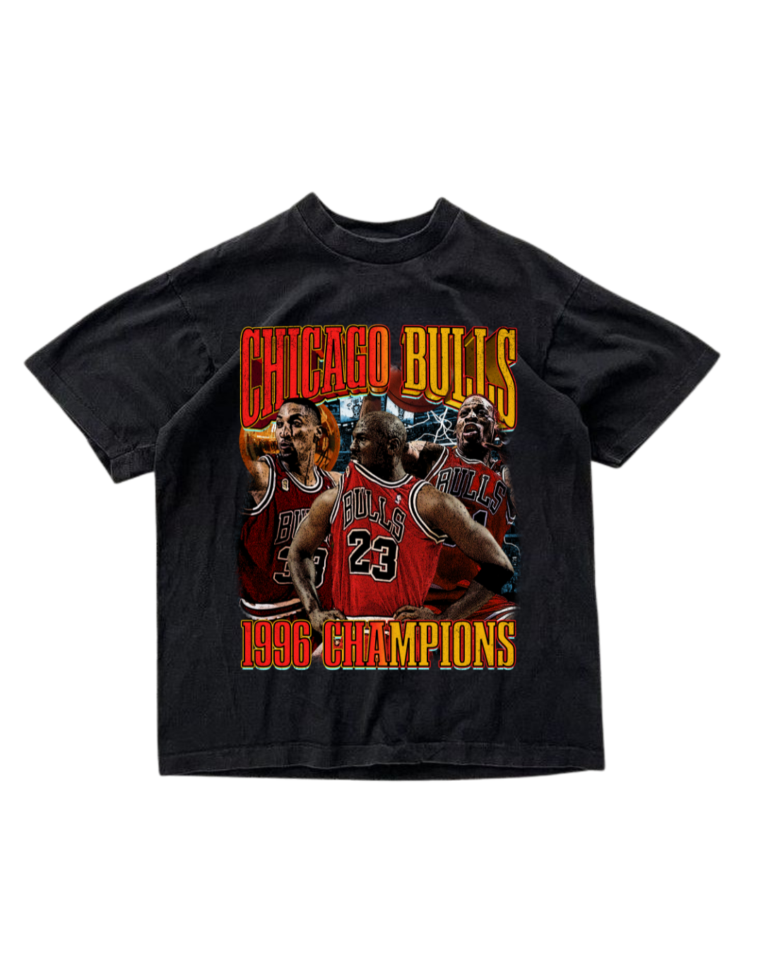 CHICAGO BULLS 1996 CHAMPIONS NBA VINTAGE GRAPHIC TEE