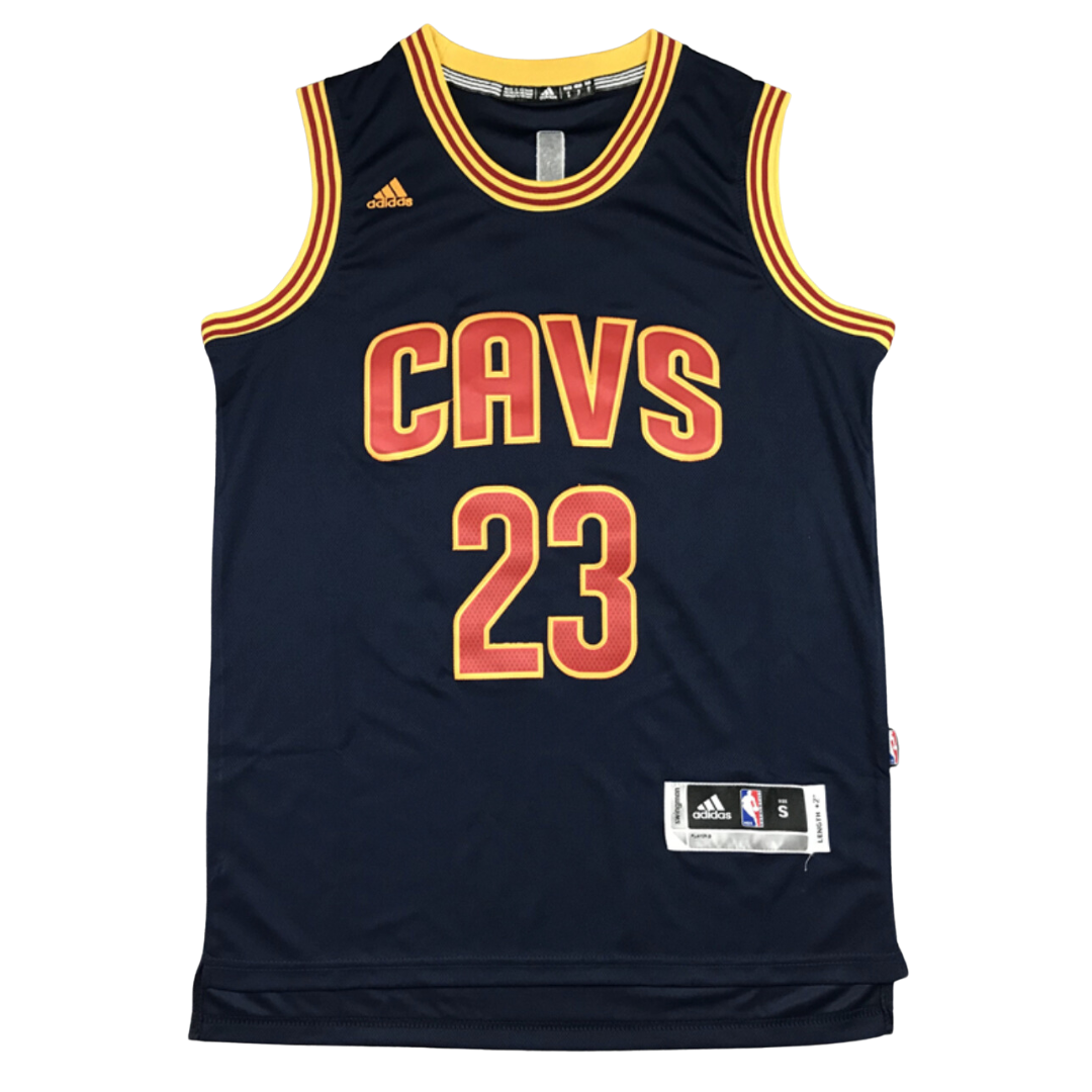 Lebron James #23 Vintage Cleveland Cavaliers Navy Jersey