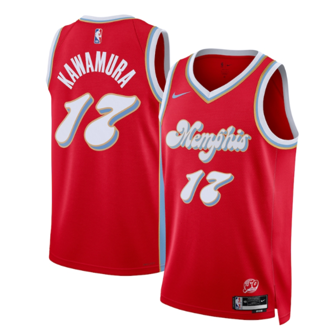 Yuki Kawamura #17 Memphis Grizzlies 2024-25 CITY EDITION NBA Swingman Jersey