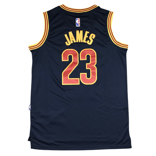 Lebron James #23 Vintage Cleveland Cavaliers Navy Jersey