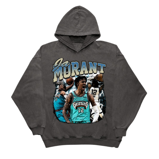 JA MORANT VINTAGE ROOKIE MEMPHIS GRIZZLIES ORIGINAL VINTAGE HOODIE