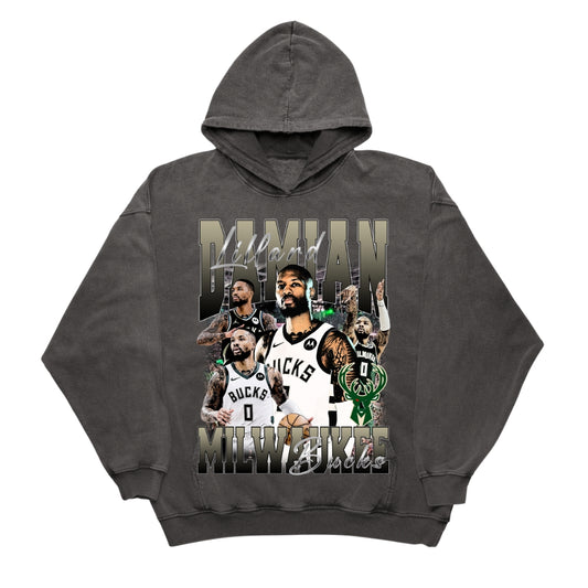 DAMIAN LILLARD MILWAUKEE BUCKS 'DAME' ORIGINAL VINTAGE HOODIE