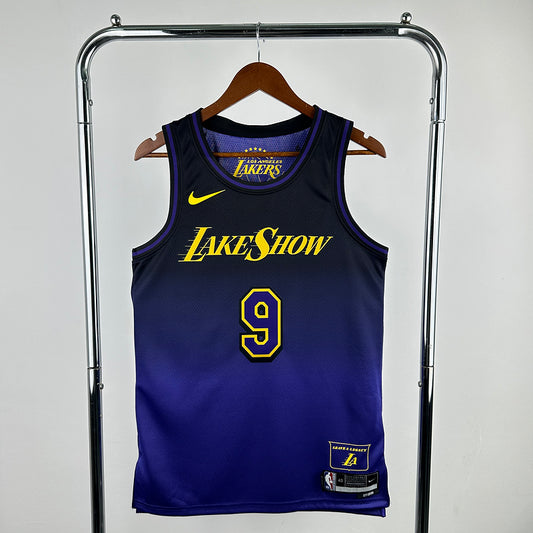 Bronny James Jr. #9 Los Angeles Lakers NBA CITY Edition 2024-25 Swingman Jersey