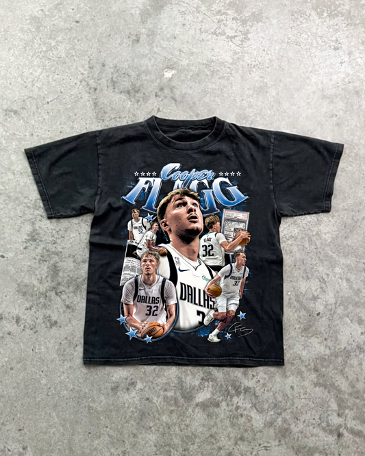 COOPER FLAGG DALLAS MAVERICKS 2025-26 VINTAGE GRAPHIC TEE