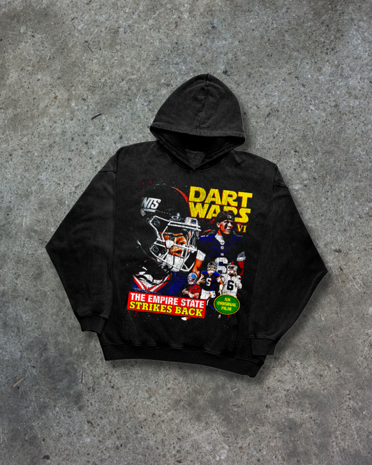 JAXSON DART STAR WARS NEW YORK GIANTS 'DART VADER' 2025 NFL VINTAGE GRAPHIC HOODIE