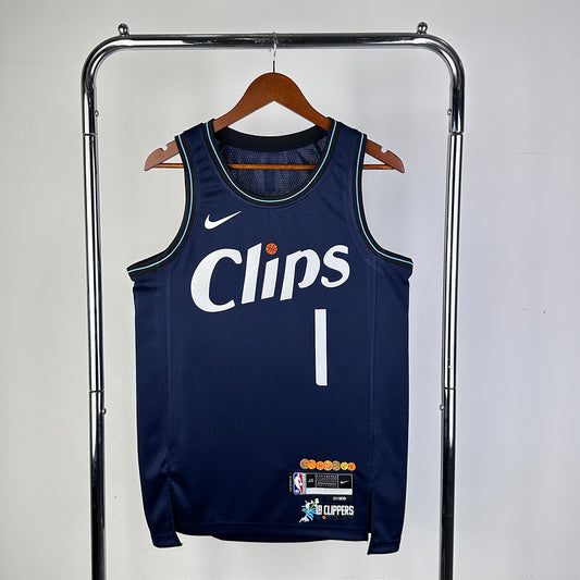 James Harden #1 Los Angeles Clippers City Edition NBA 2023-24 Swingman Jersey