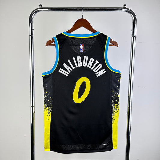 Tyrese Haliburton #0 Indiana Pacers NBA CITY Edition 2023-24 Swingman Jersey