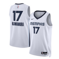 Load image into Gallery viewer, Yuki Kawamura #17 Memphis Grizzlies 2024-25 WHITE ASSOCIATION EDITION NBA Swingman Jersey
