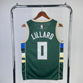 Load image into Gallery viewer, Dame Lillard #0 Milwaukee Bucks 2024 NBA Jersey
