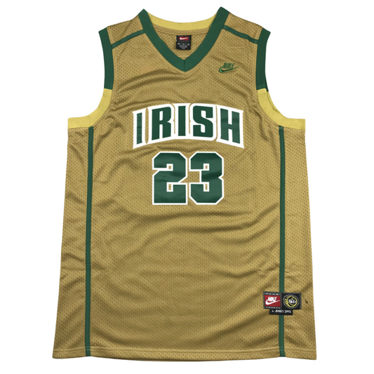 Lebron James #23 Vintage SVSM Irish Gold Jersey