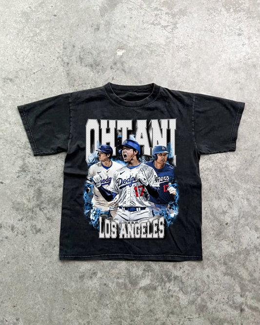 SHOHEI OHTANI 2025 LOS ANGELES DODGERS VINTAGE GRAPHIC TEE