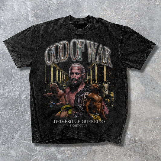 GOD OF WAR UFC DEIVESON FIGUEIREDO Official Vintage Tee