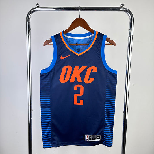 Shai Gilgeous-Alexander #2 Oklahoma City Thunder OKC NBA Statement Edition 2019-20 Swingman Jersey