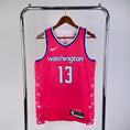 Load image into Gallery viewer, Jordan Poole #13 Washington Wizards NBA City Edition 2022-23 PINK Swingman Jersey
