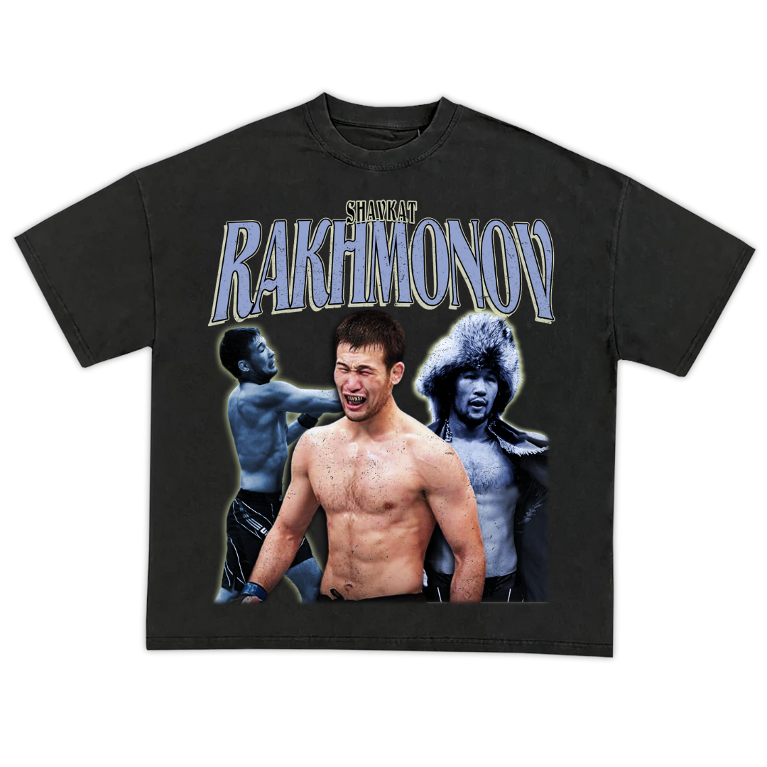 SHAVKAT RAKHMONOV UFC VINTAGE GRAPHIC TEE