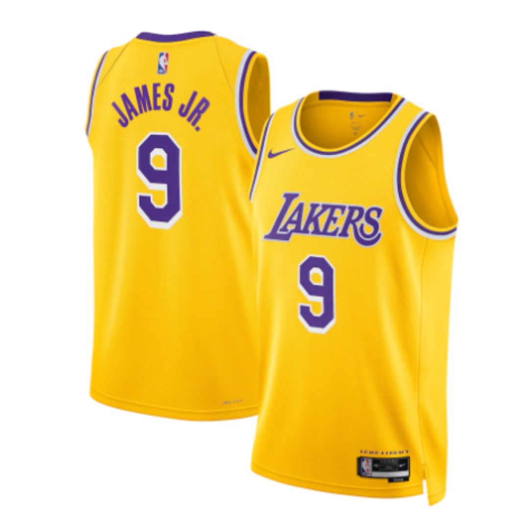 Bronny James #9 Los Angeles Lakers 2024 Home Jersey