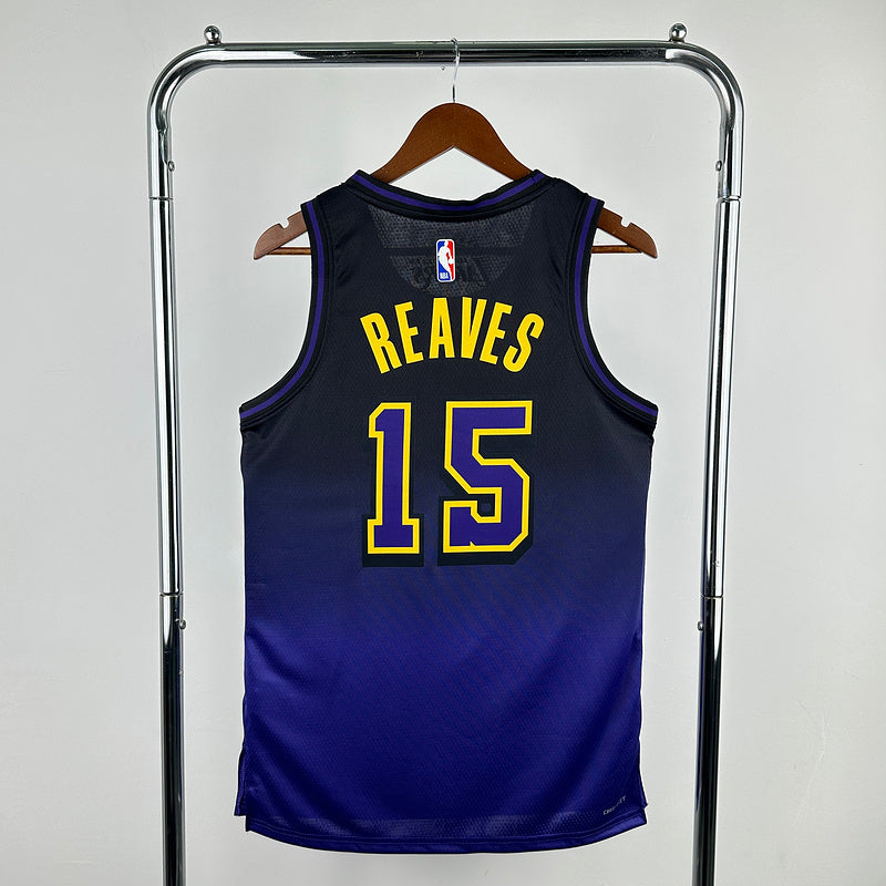 Austin Reeves #15 Los Angeles Lakers NBA CITY Edition 2024-25 Swingman Jersey