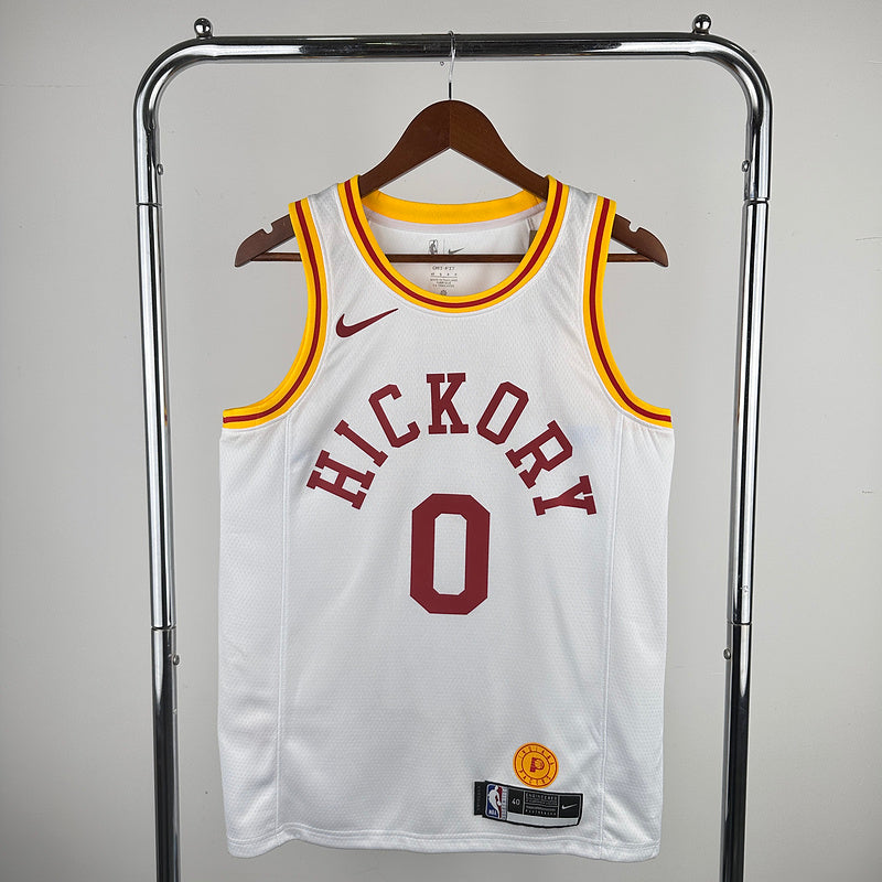 Tyrese Haliburton #0 Indiana Pacers NBA Hickory Swingman Jersey