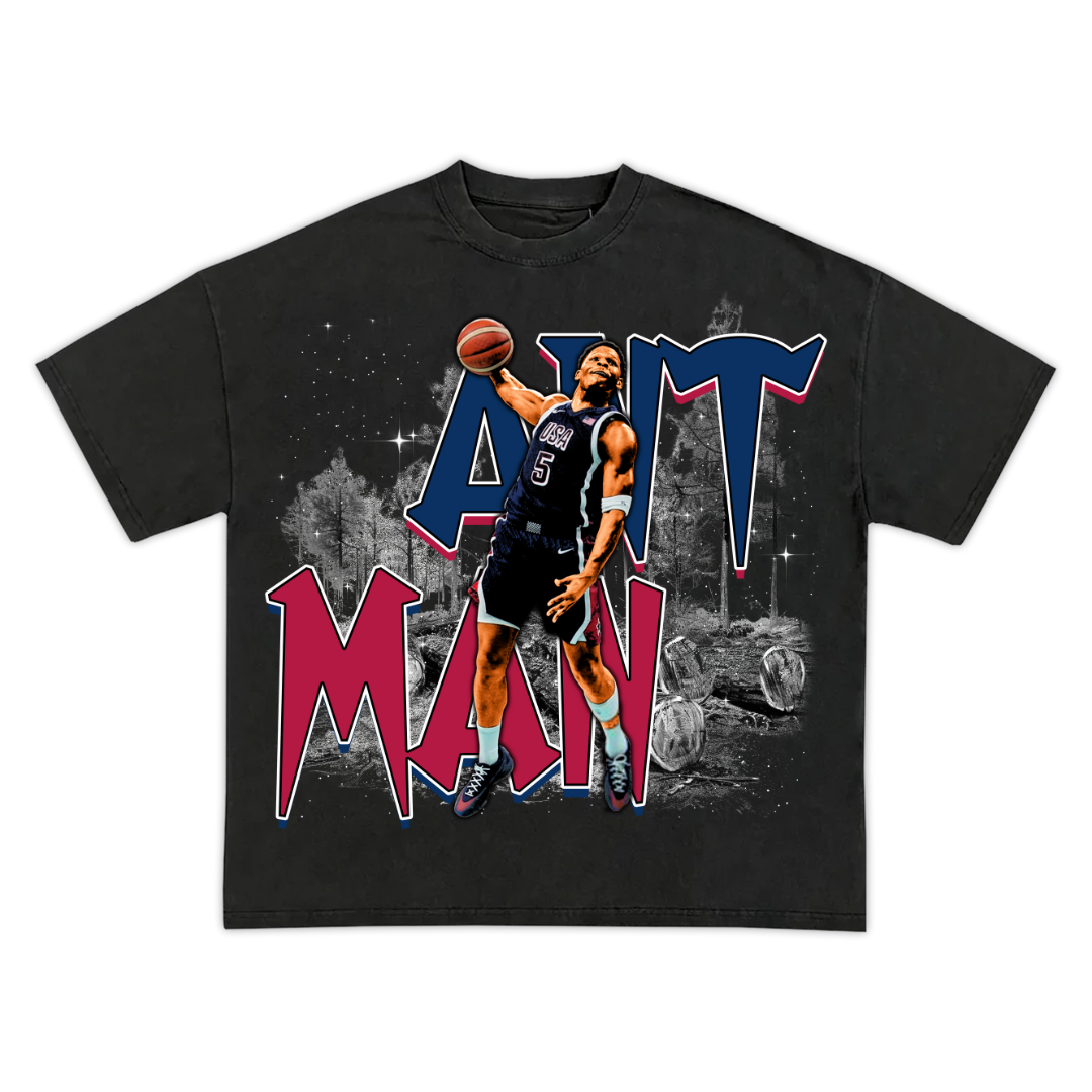 ANTHONY EDWARDS NBA ANT MAN VINTAGE GRAPHIC TEE - MINNESOTA TIMBERWOLVES