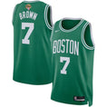 Load image into Gallery viewer, Jaylen Brown 2024 FINALS Green NBA Boston Celtics Swingman Jersey
