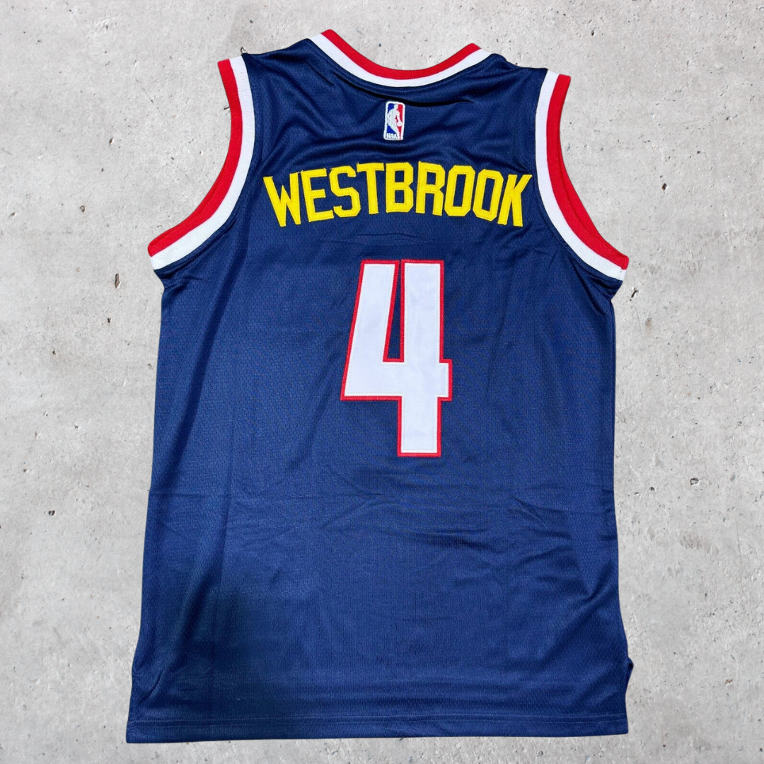 Russell Westbrook #4 Denver Nuggets NAVY 2024-25 NBA Swingman Jersey