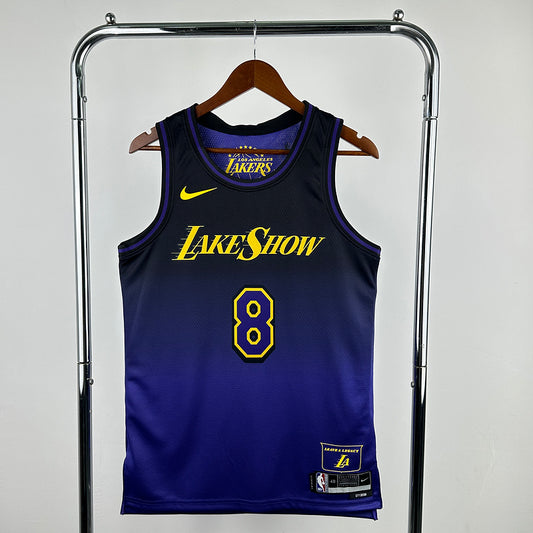 Kobe Bryant #8 Los Angeles Lakers NBA CITY Edition 2024-25 Swingman Jersey