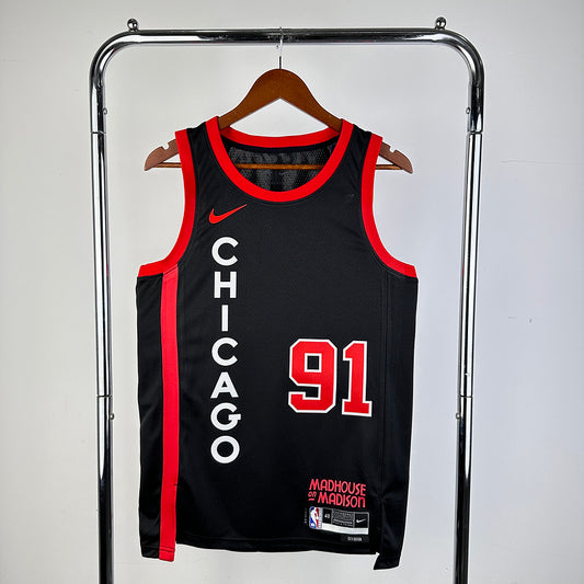 Dennis Rodman #91 Chicago Bulls NBA 2023-24 City Edition Swingman Jersey