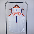 Load image into Gallery viewer, Devin Booker #1 Phoenix Suns NBA White Association Edition 2024-25 Swingman Jersey
