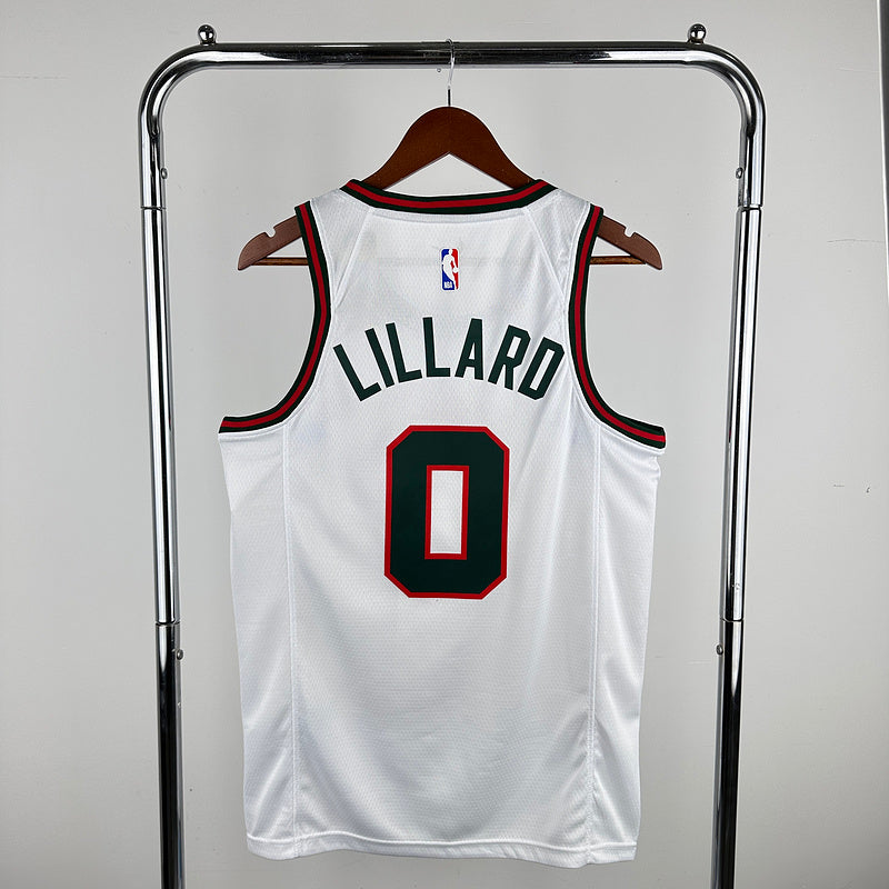 Damian Lillard #0 Milwaukee Bucks Retro Vintage Basketball Jersey